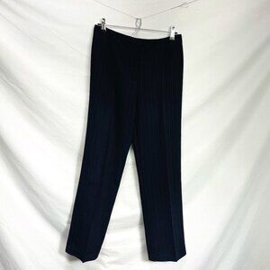 Harvé Benard by Bernard Holtzman Women's Navy and Red Pinstripe Pants Size 8